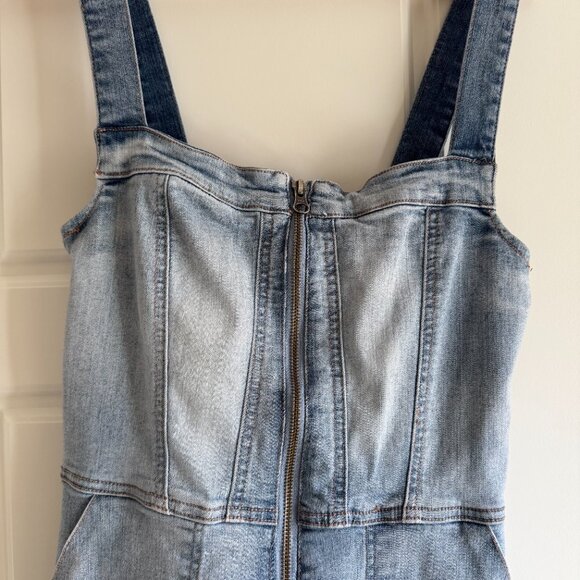 $5 ship! Altar'd State Mini Denim Dress - Size S - Picture 2 of 9